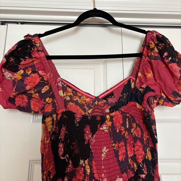 Free People Blue Sundrenched Floral Tiered Maxi Sundress - Picture 10 of 10